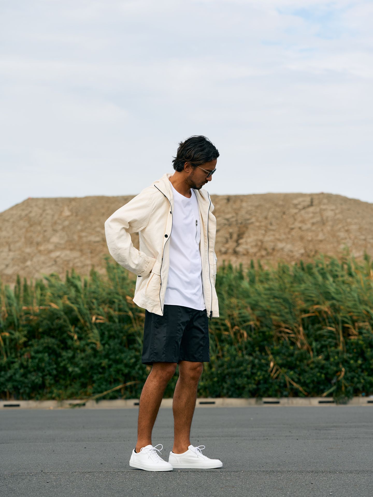 【予約品9月19日 10時締め】 cool touch zip-pocket S/S / Tシャツ / ホワイト