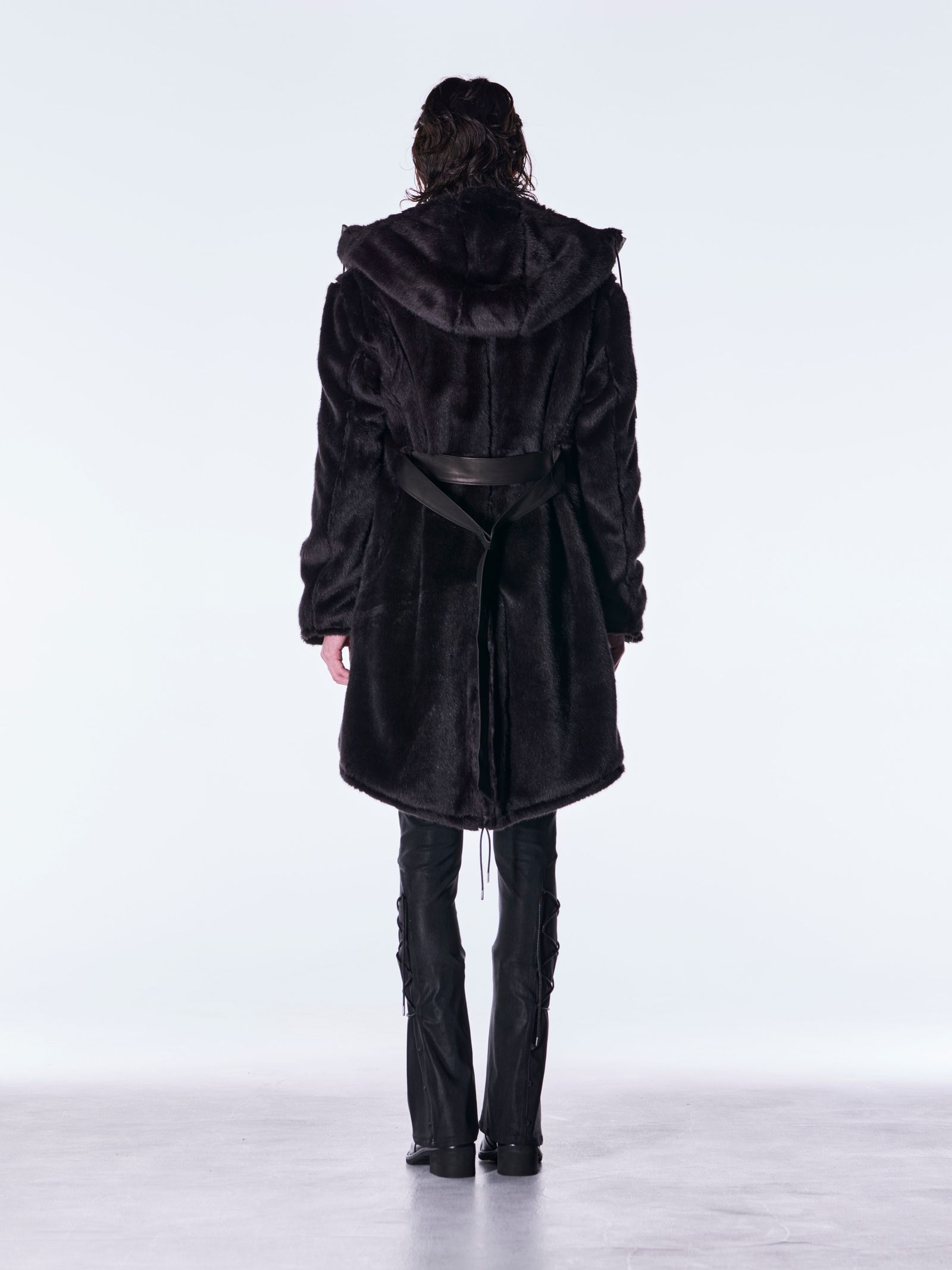 【予約品 6月29日(月) 締切】Fur Mods Coat / ファーモッズコート / ブラック