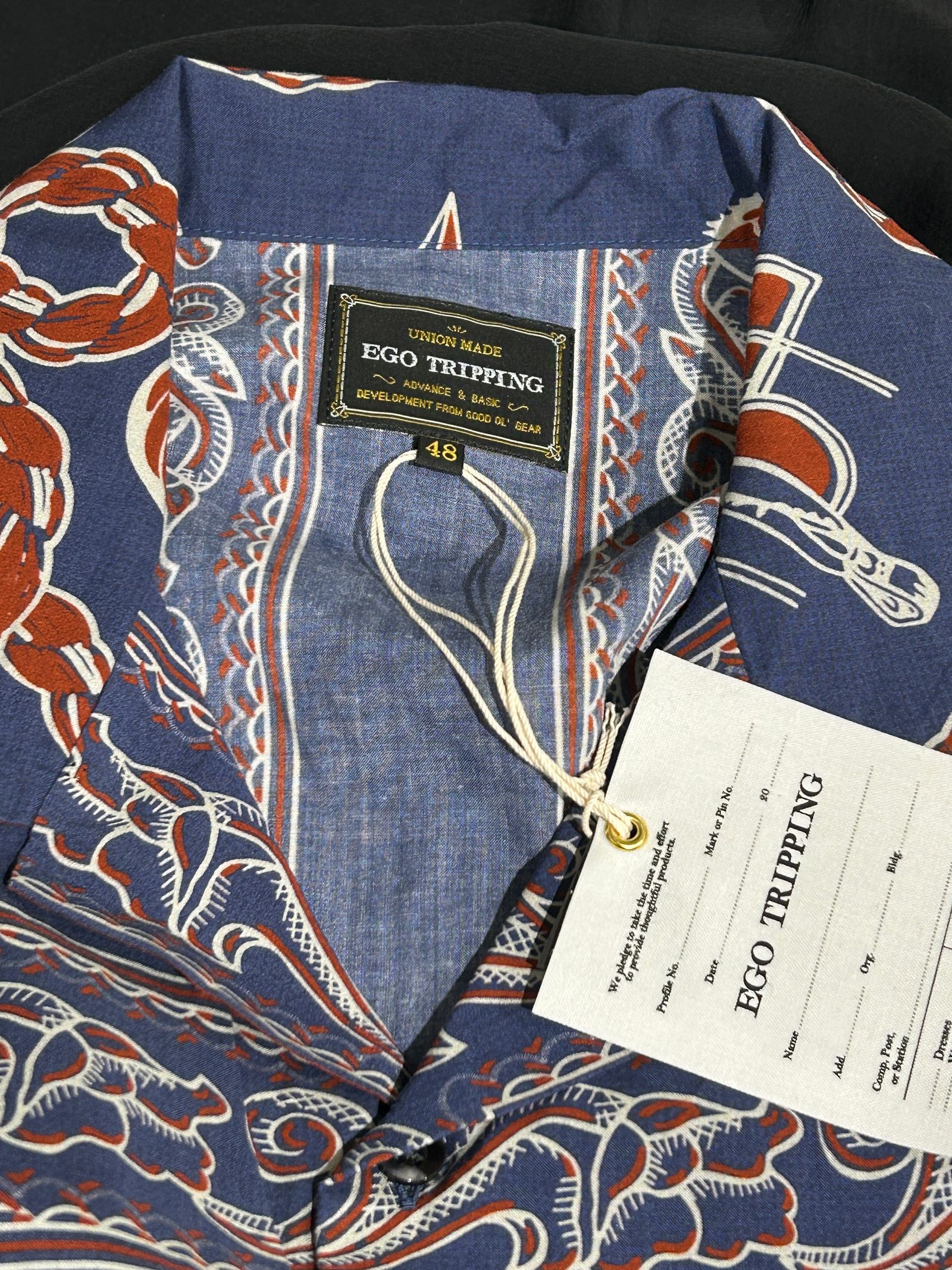 WESTERNBANDANA SHIRTS / バンダナプリント シャツ / NAVY