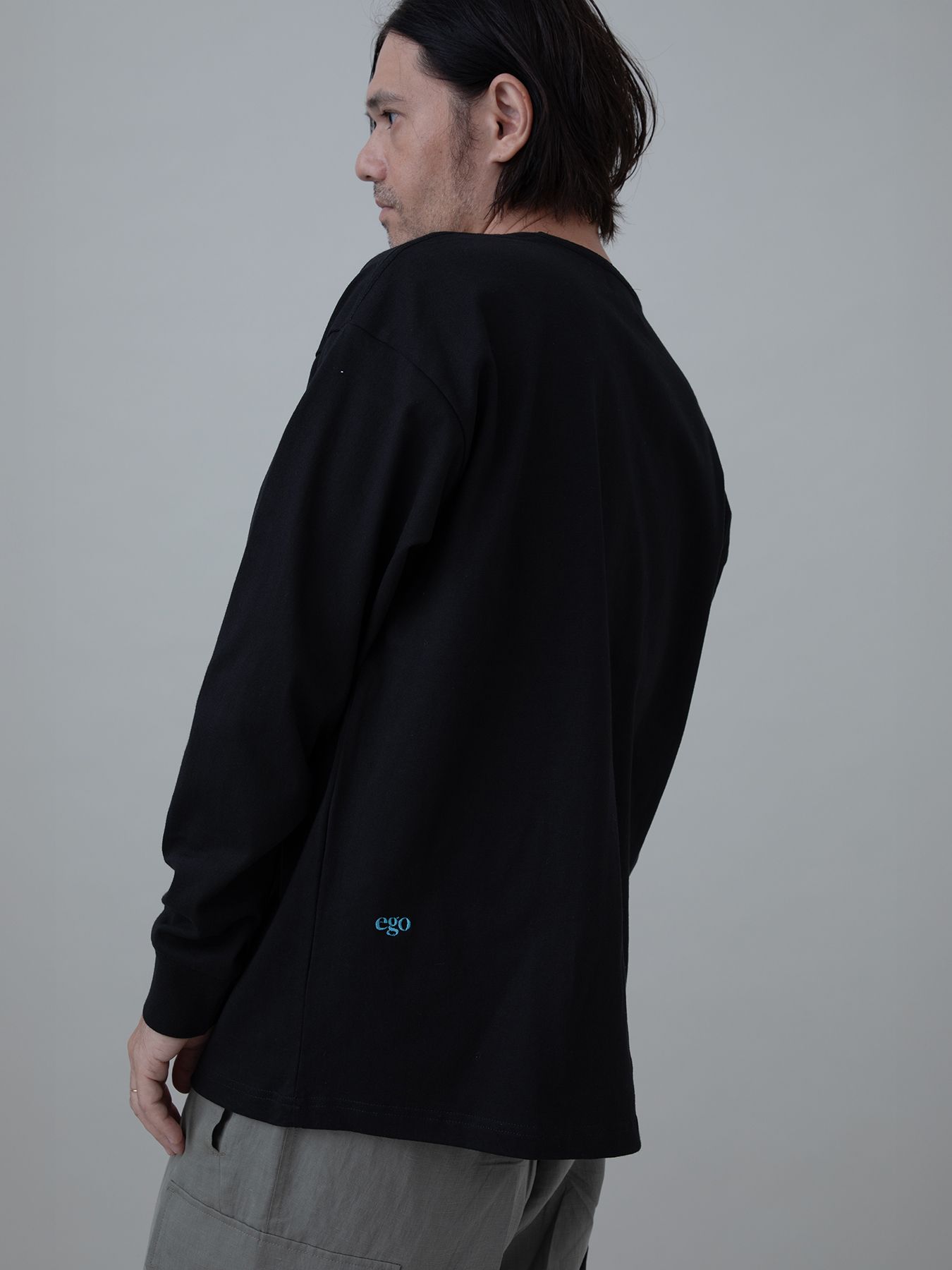 【予約品 10月26日(日) 締切】PRINTTEE-A long / ロゴプリントカットソー / BLACK