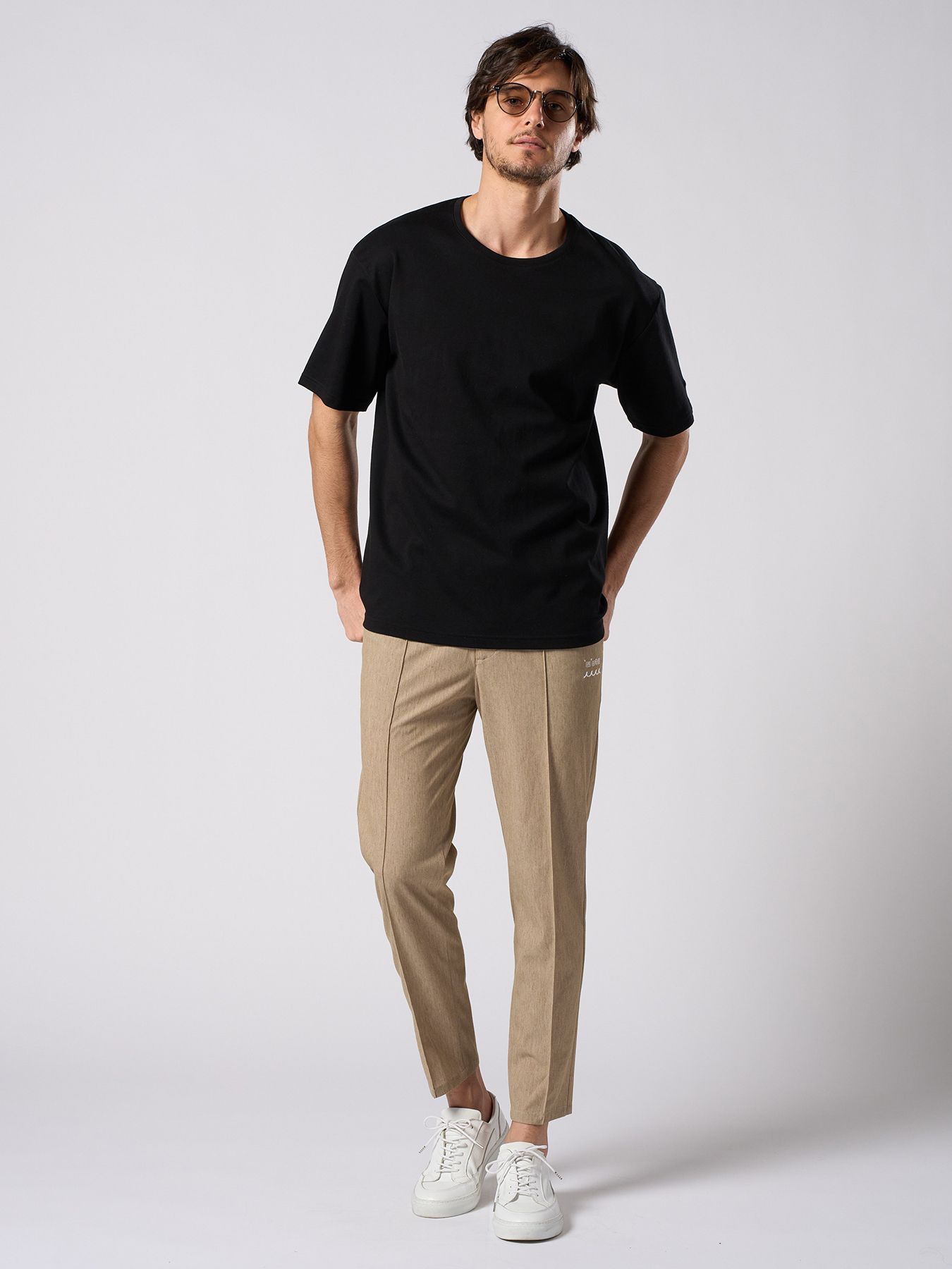 【予約品 1月25日(日) 締切】muta × wjk collection：smart pin-tuck slacks  / スマートピンタック スラックス / キャメル