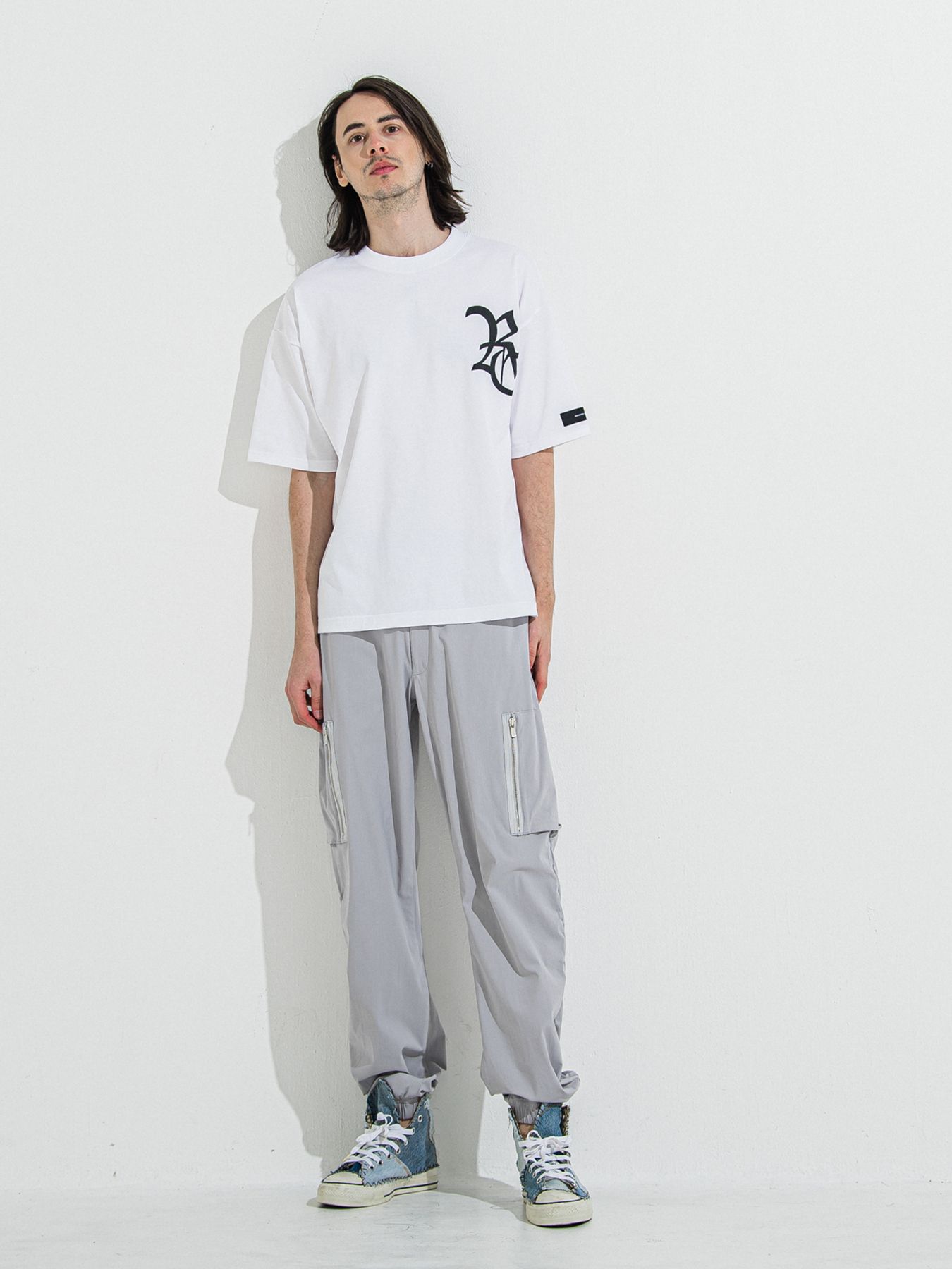 【予約品 】DAVID NYLON CARGO PANTS / デヴィッドナイロンカーゴパンツ / グレー