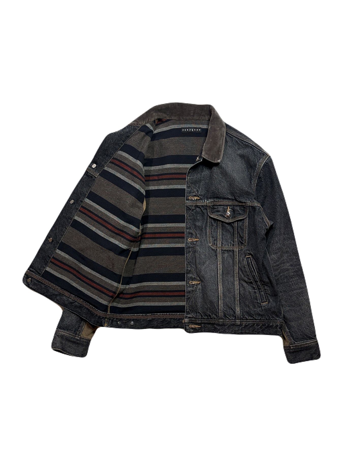 【予約品 3月9日(月) 18:00 締切】VIN/DEN/JK USED/BASIC / USED加工 ヴィンテージ デニム ジャケット / ブラック