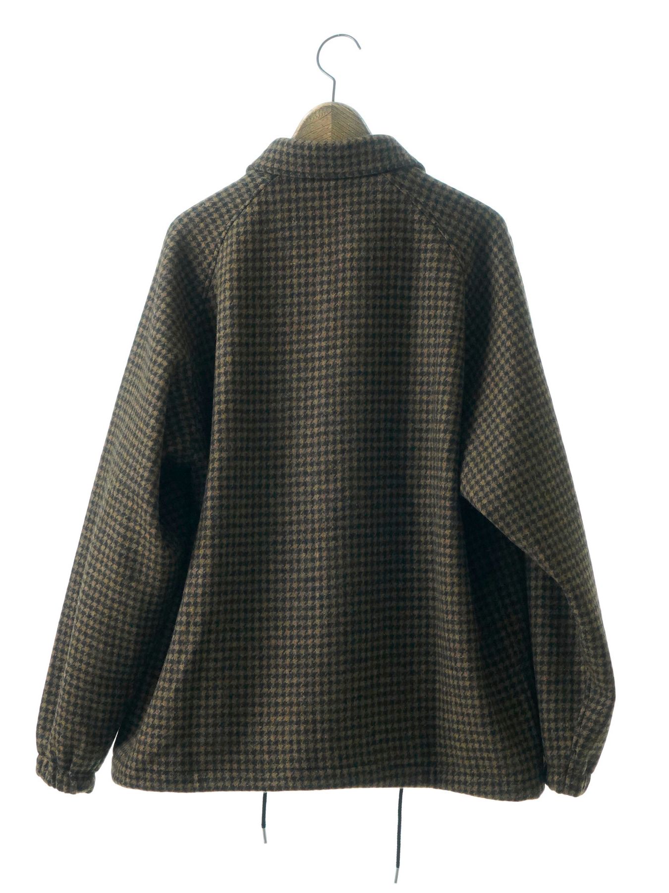 【予約品 】Houndcoach / ウール コーチジャケット / ベージュ×ブラック千鳥