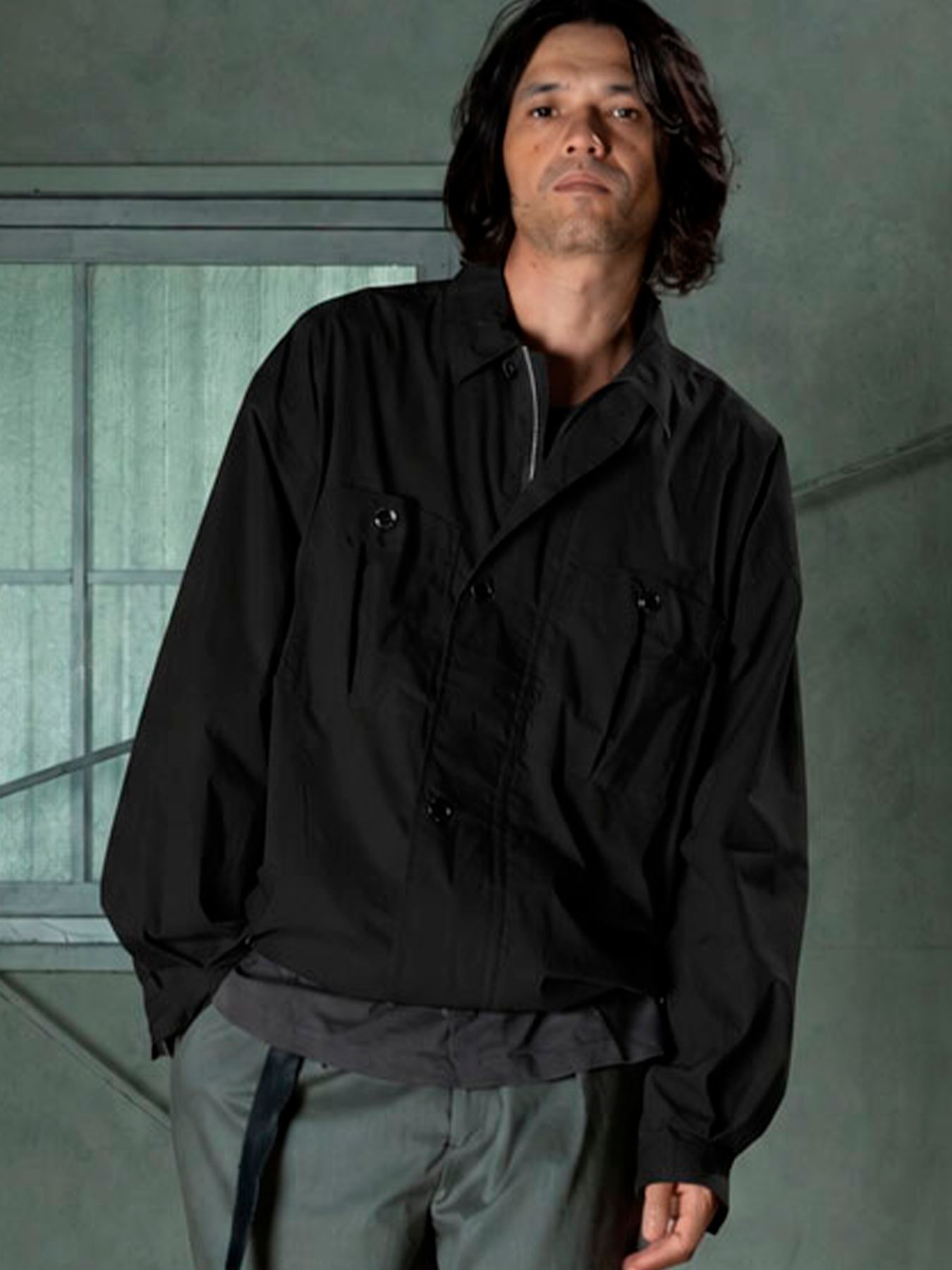 【予約品 11月9日(月) 締切】TRAILOVERSHIRT / トレイルオーバーシャツ / ブラック