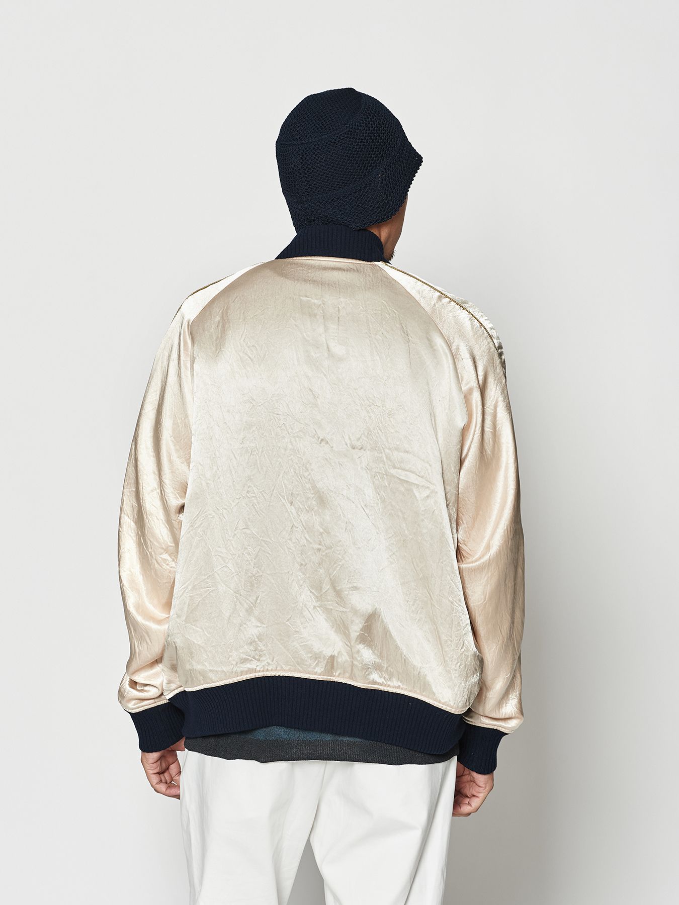 【予約品 10月9日(木) 締切】muta Souvenir Jacket / リバーシブル スーヴェニアジャケット / ブルー【Acanthus × muta MARINE】