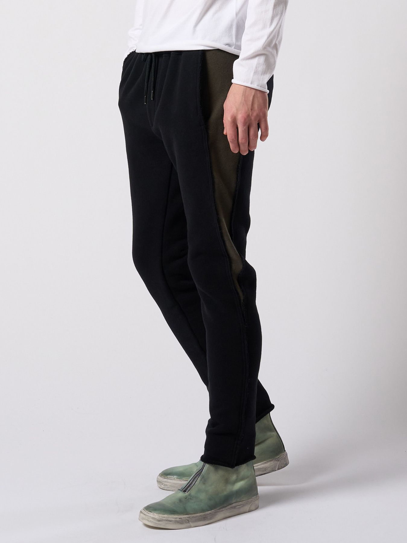 【予約品 4月19日(日) 18時締切】super urake seam pants / シームパンツ / ブラック×カーキ