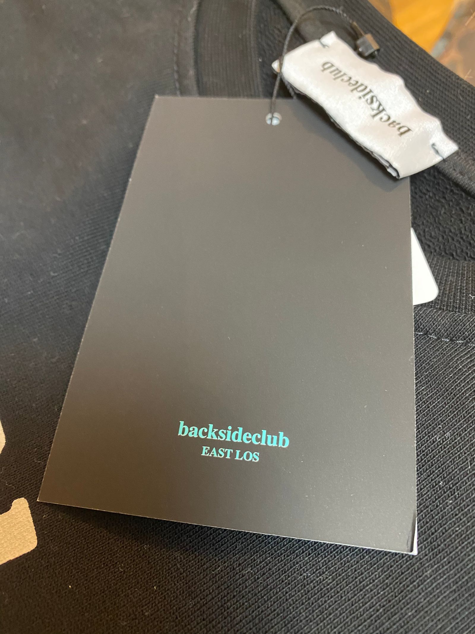 backsideclub - UNIVERSITY SWET SHIRTスエットBLACK【 backside club