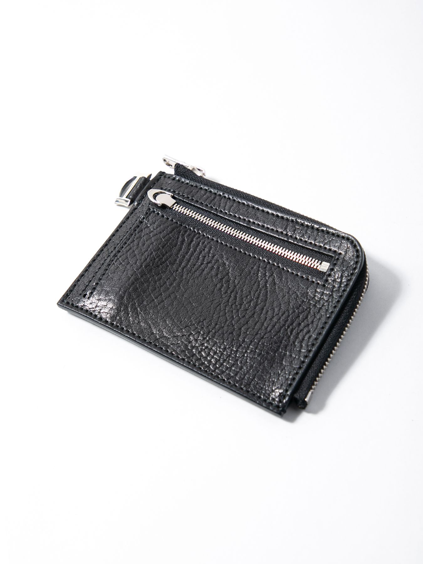 【予約品 10月12日(日) 締切】Pit Vegetable Full Tanned Shrunken Steerhide L-Wallet / フルタンニン ピット鞣し シュリンク ステア ハイド Lウォレット / ブラック