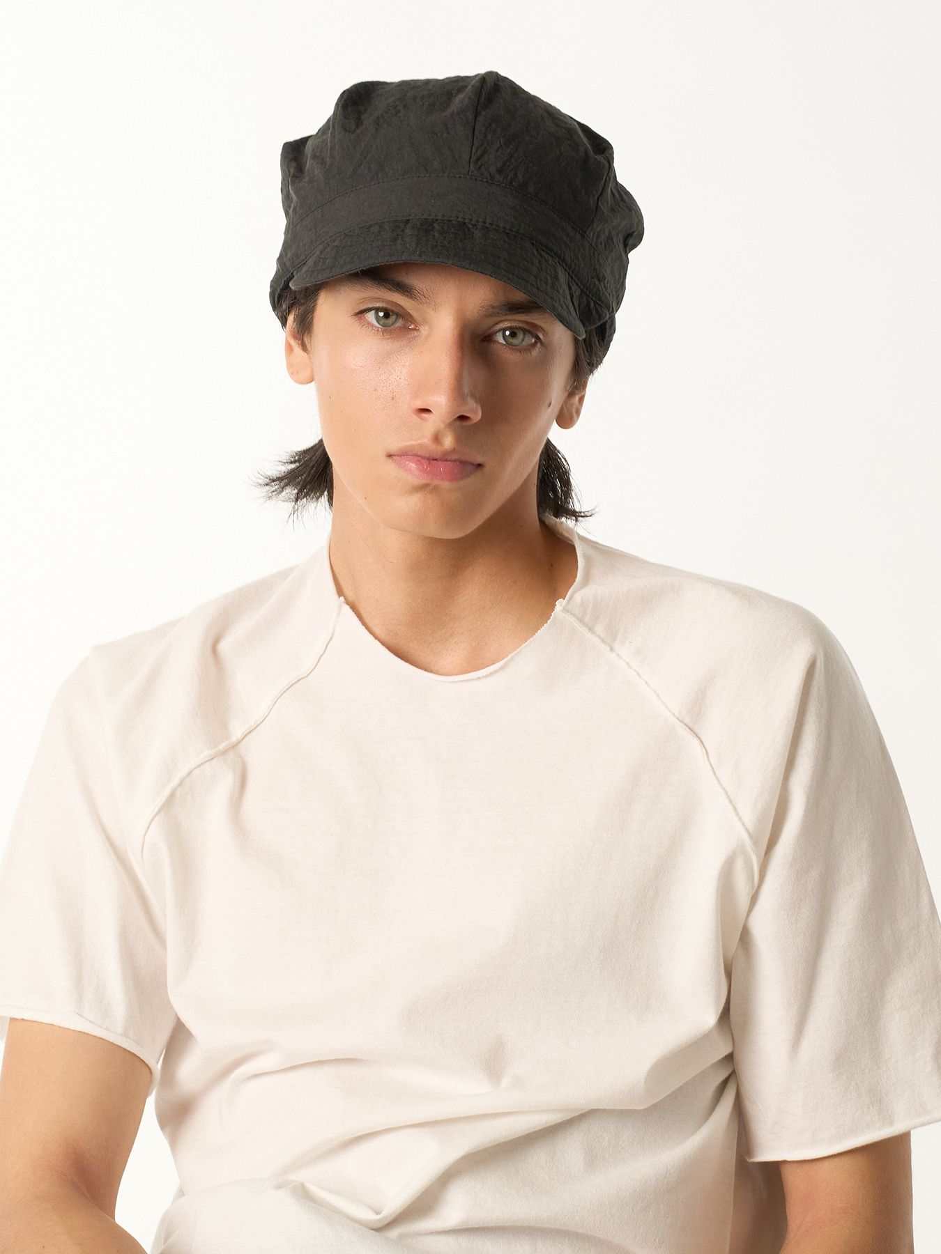 【予約品 9月23日(火) 締切】solid engineer cap / ソリッド エンジニアキャップ / チャコールブラック