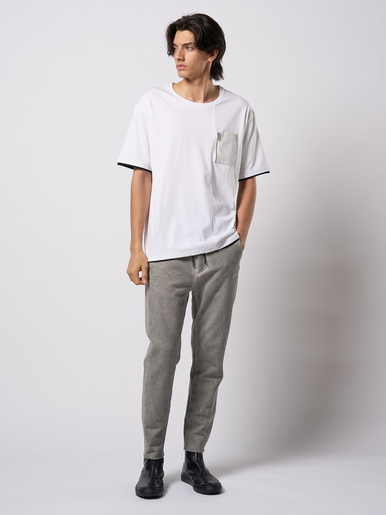 【予約品 9月23日(火) 締切】cool touch zip-pocket S/S / クールタッチ ジップポケット ショートスリーブ / ホワイト