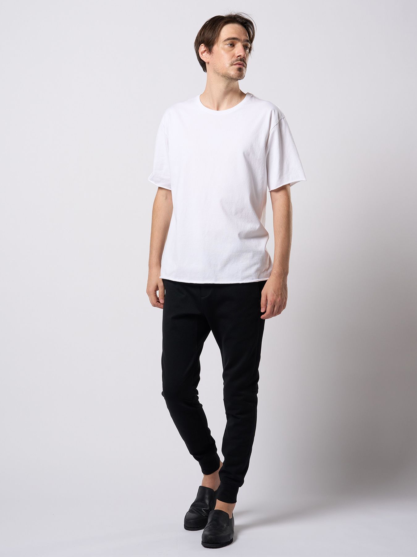 【予約品 9月23日(火) 締切】wide cut-off crew-neck S/S / ワイド カットオフ クルーネック ショートスリーブ / ホワイト