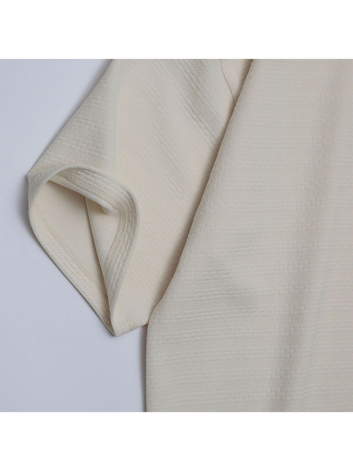 KNIT-BORDER CUTSEW / ニットボーダーカットソー / オフホワイト【QUOLT】