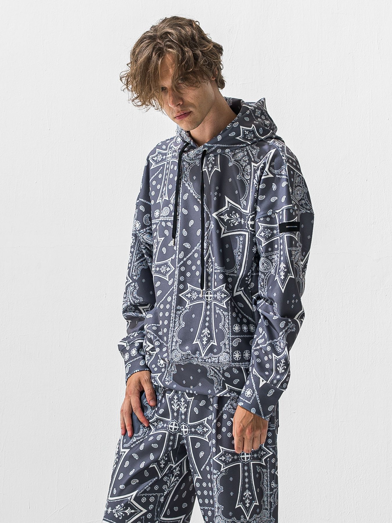 【予約品 9月6日(日) 締切】OVER HOODIE / トリコット オーバーパーカー / クロスグレー