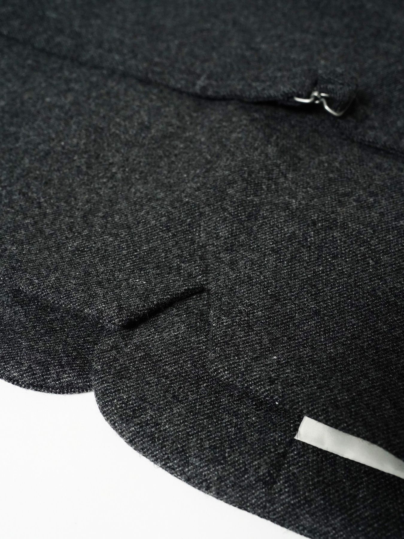【予約品 7月5日(日) 締切】FRENCH GILET / ウールベスト / 杢チャコール