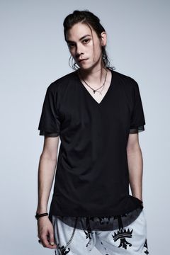 《予約品》 LayerdT-Shirts Mesh+Mesh / Black&Black 【kiryuyrik】 3月入荷予定