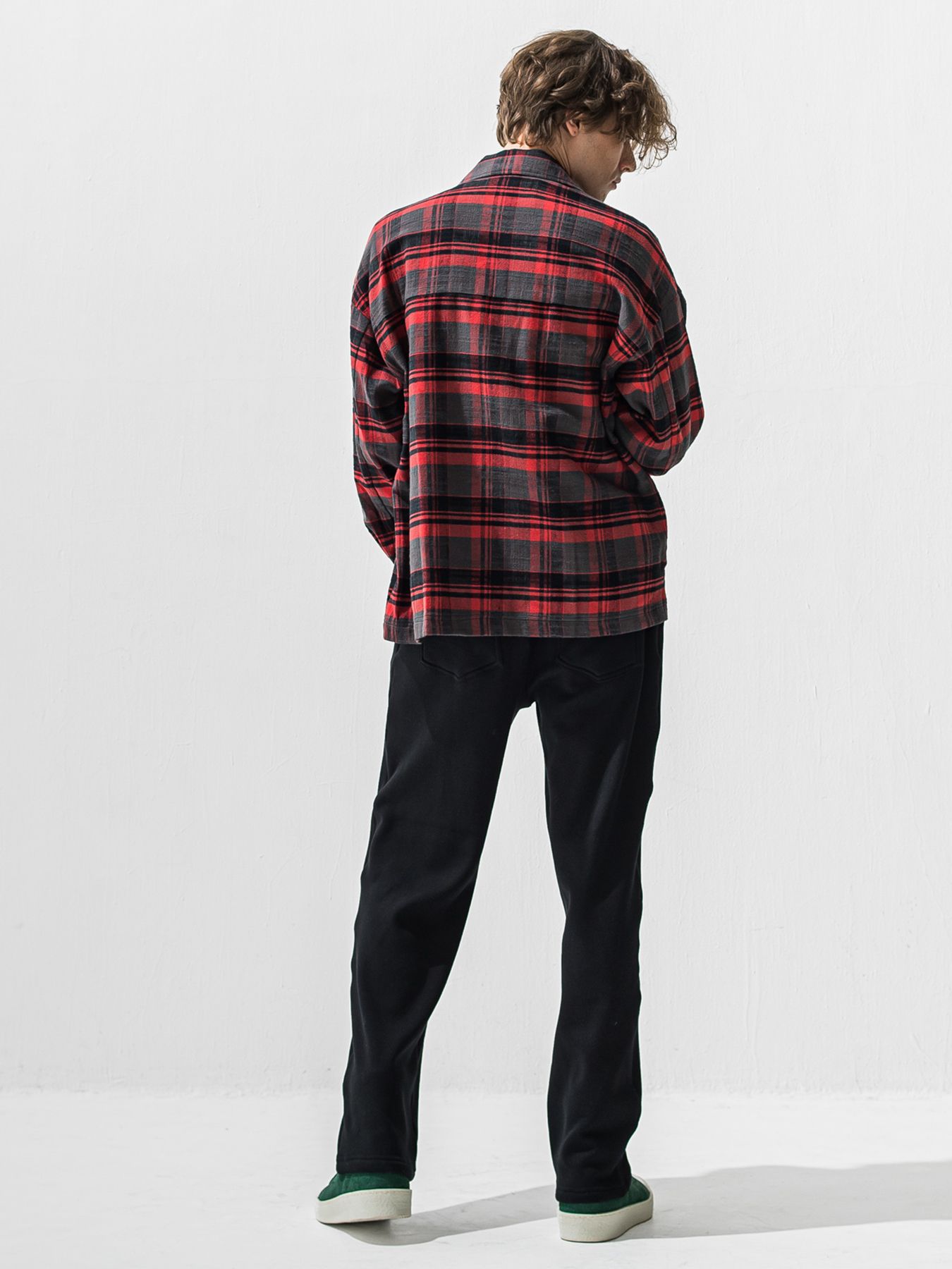 【予約品 9月6日(日) 締切】OLD SLUB CHECK JK / ヴィンテージ ネルジャケット / レッド