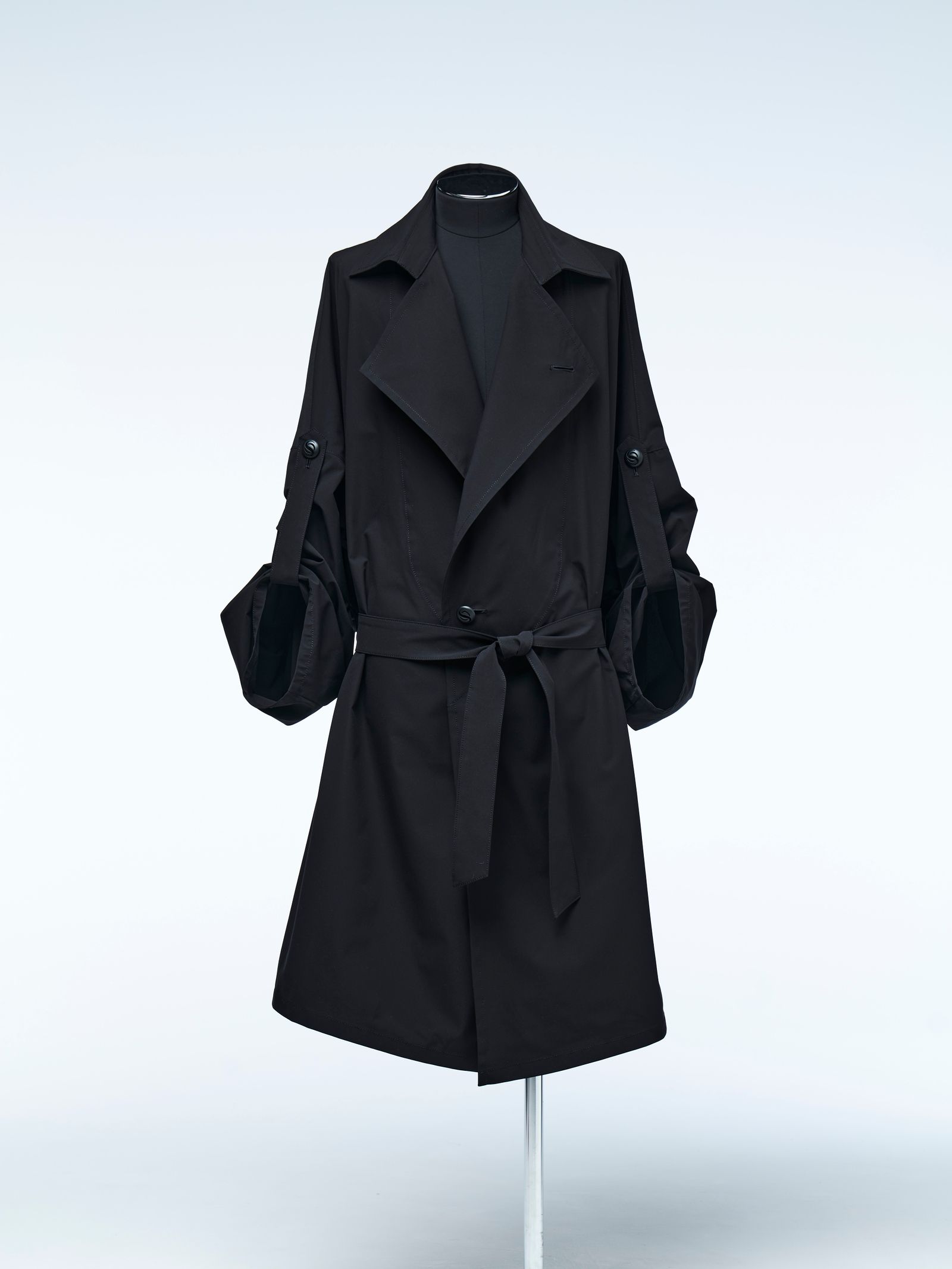 《予約品4月23日18時締め》 HAORI-TrenchCollar / カーディガン  / ブラック 【THE ONENESS】 7月中入荷予定