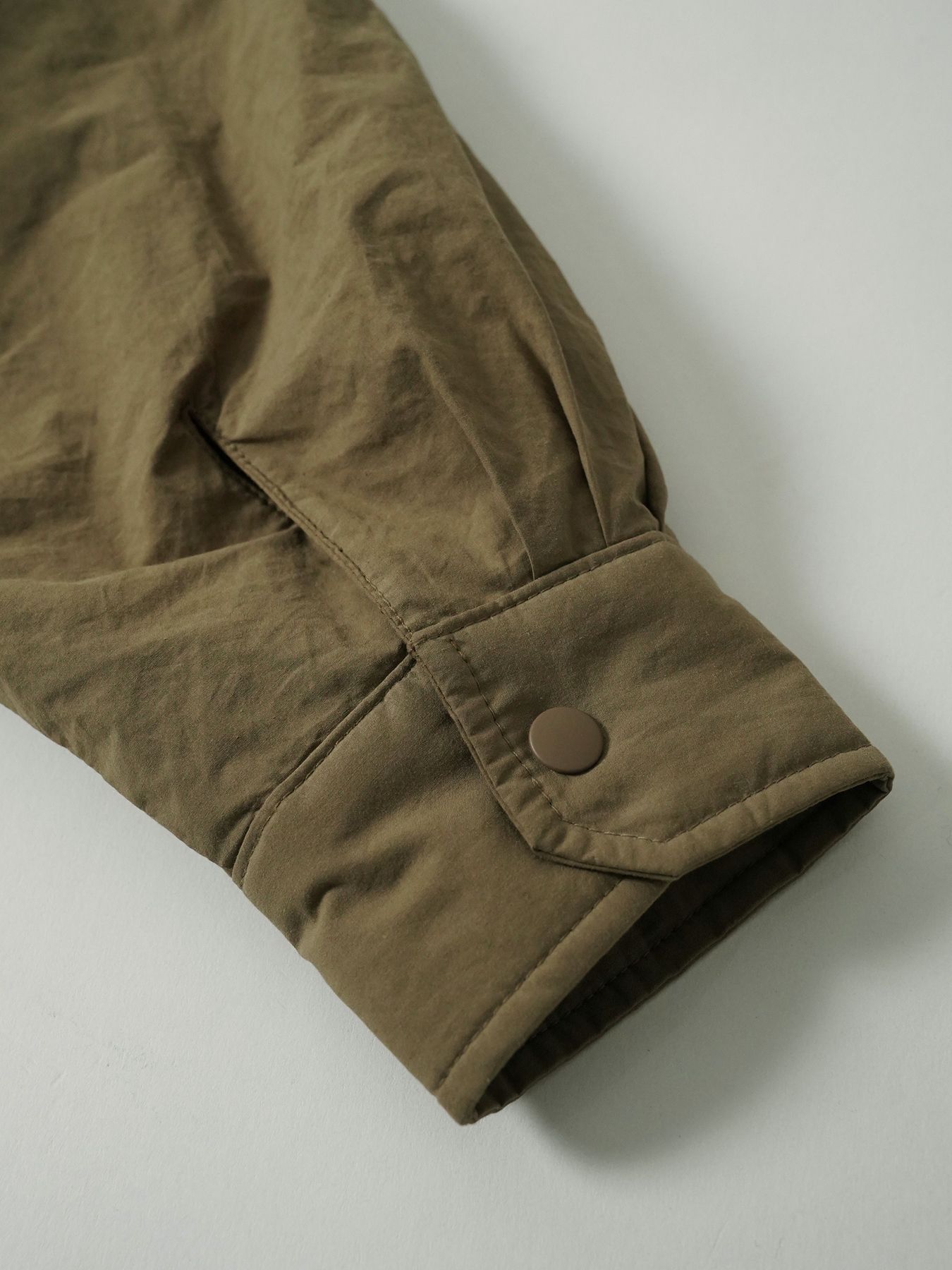 【予約品 5月6日(水) 締切】FLIPPADDING-SHIRTS / リバーシブルシャツ / オリーブ×オリーブ