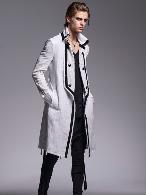 【予約品 1月4日(日) 締切】Gaze Napoleon Coat / ガーゼナポレオンコート / ホワイト