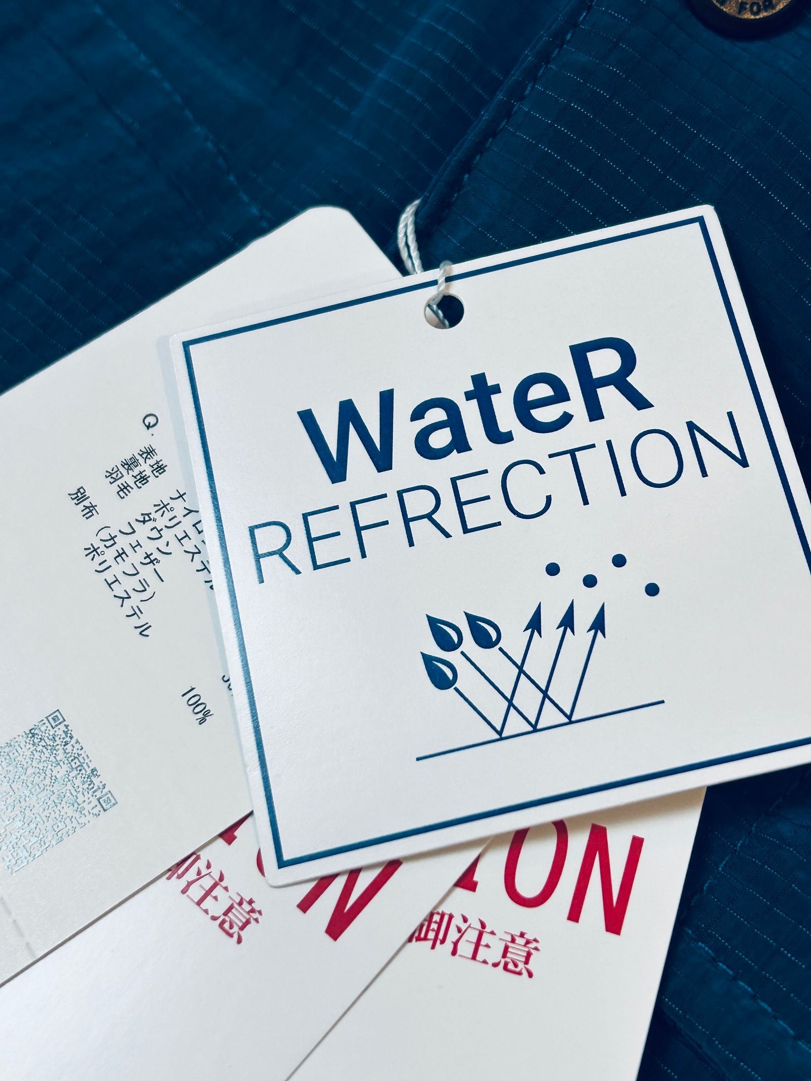 ダウンブルゾンブライトワッシャーリップ  / アクアマリンブルー【NICOLE CLUB FOR MEN】