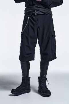 《予約品》 ShortCargoPants HighTensionJersey / Black 【kiryuyrik】 10月入荷予定