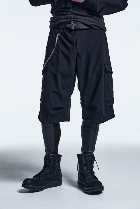 《予約品》 ShortCargoPants HighTensionJersey / Black 【kiryuyrik】 10月入荷予定