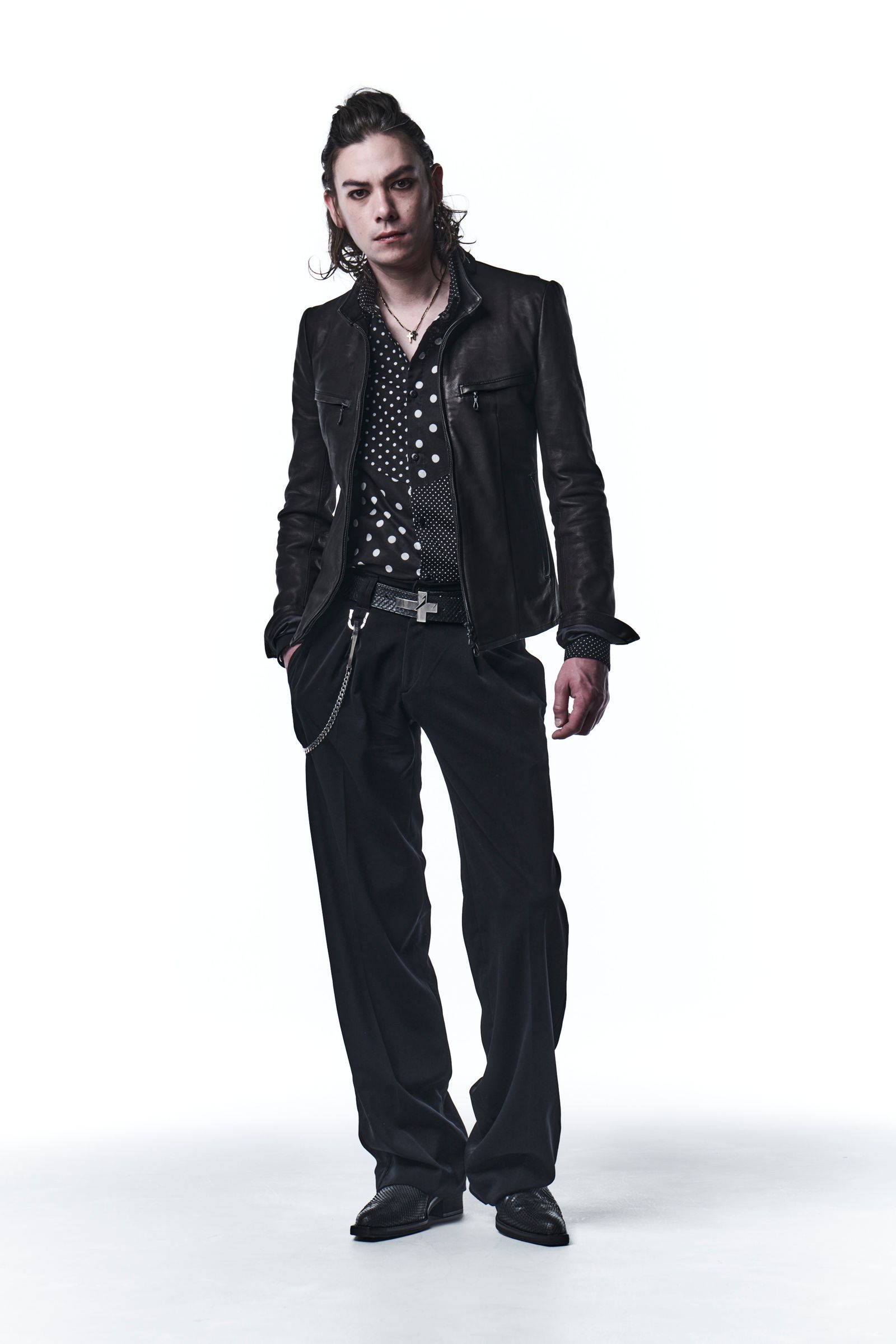 《予約品》 SingleRidersJacket ライダースジャケット CalfLeather / Black 【kiryuyrik】 10月入荷予定