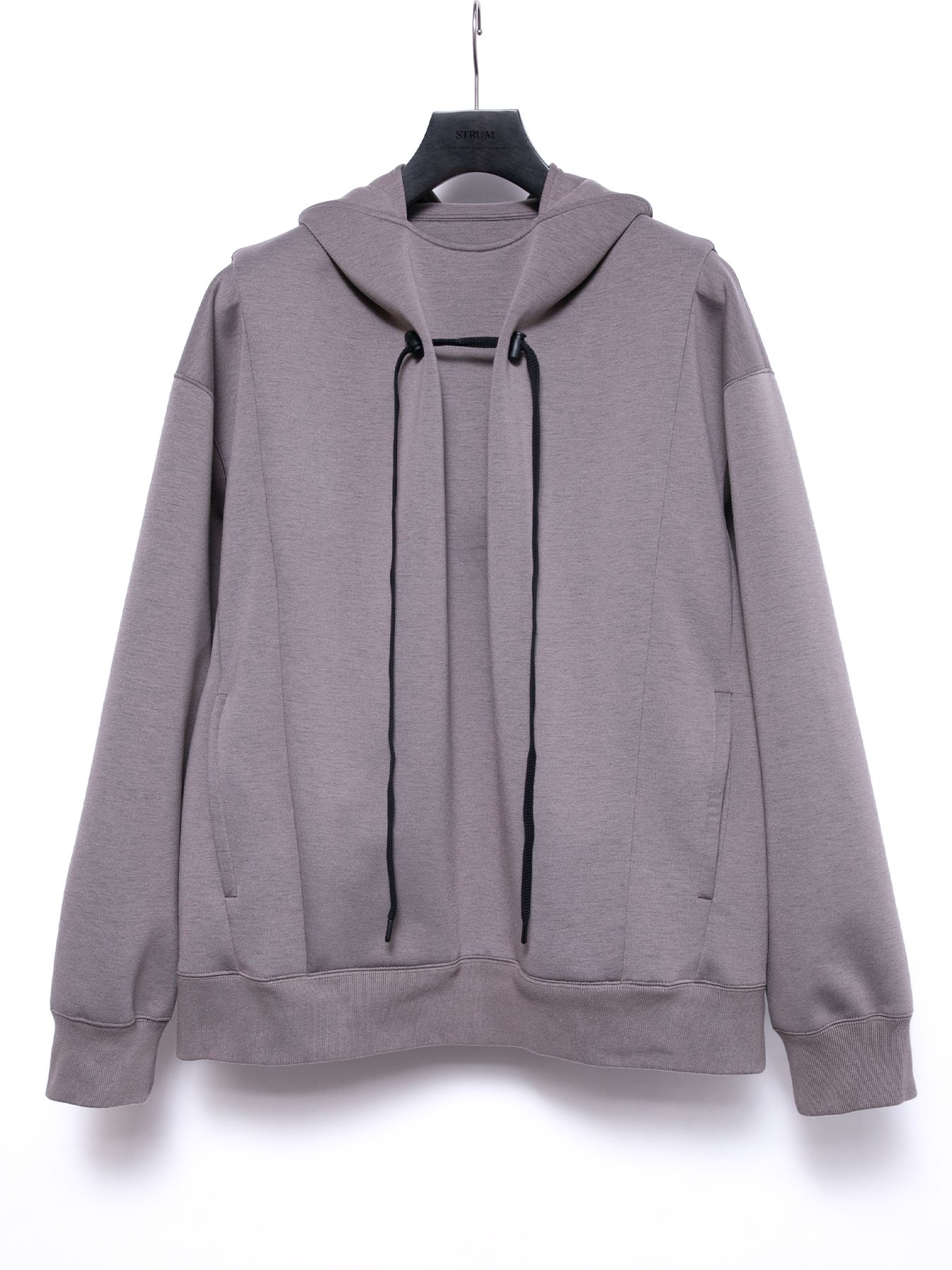 【予約品 4月6日(月) 締切】Three-layer Stretch Cardboard Knit Hoodie / スリーレイヤー ダンボールニット フーディー / グレージュ