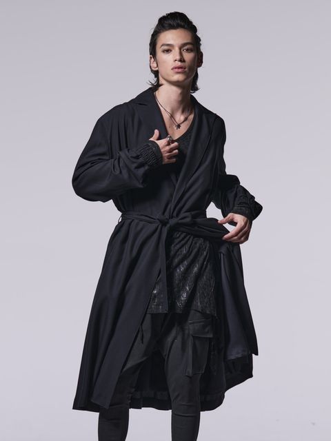 《予約品》 DrapeCoat / ドレープオーバーコート / ブラック