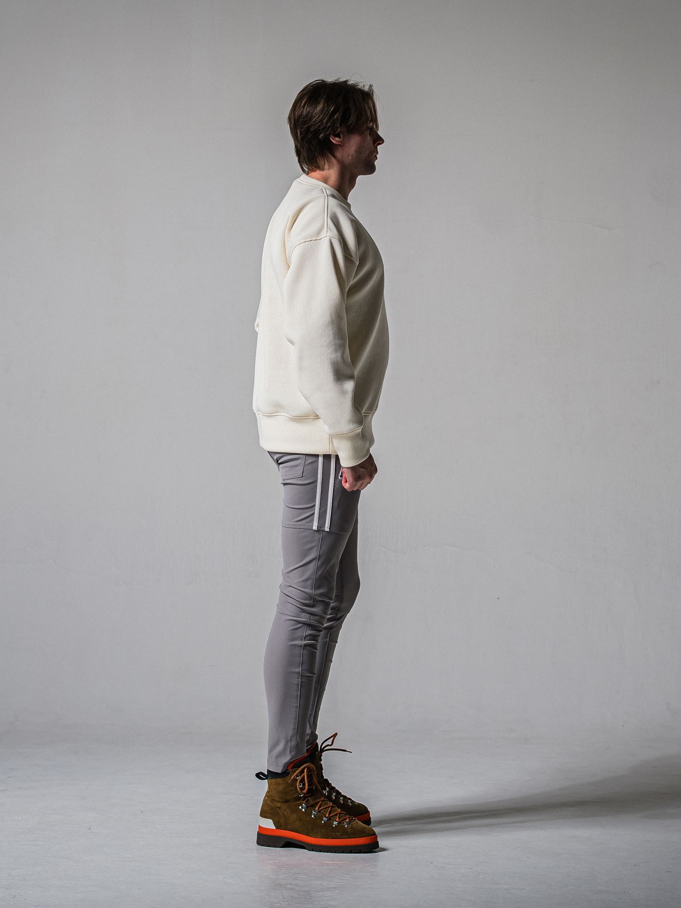 【予約品 11月16日(日) 締切】JOHNSON LINE PANTS / ジョンソンラインパンツ / グレー×ホワイト