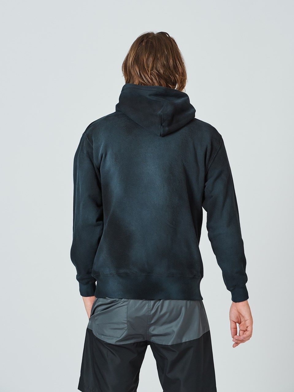 (予約品2023年10月19日18時締め) Random Dye Hooded Sweatshirt / フードスウェット / ブラック