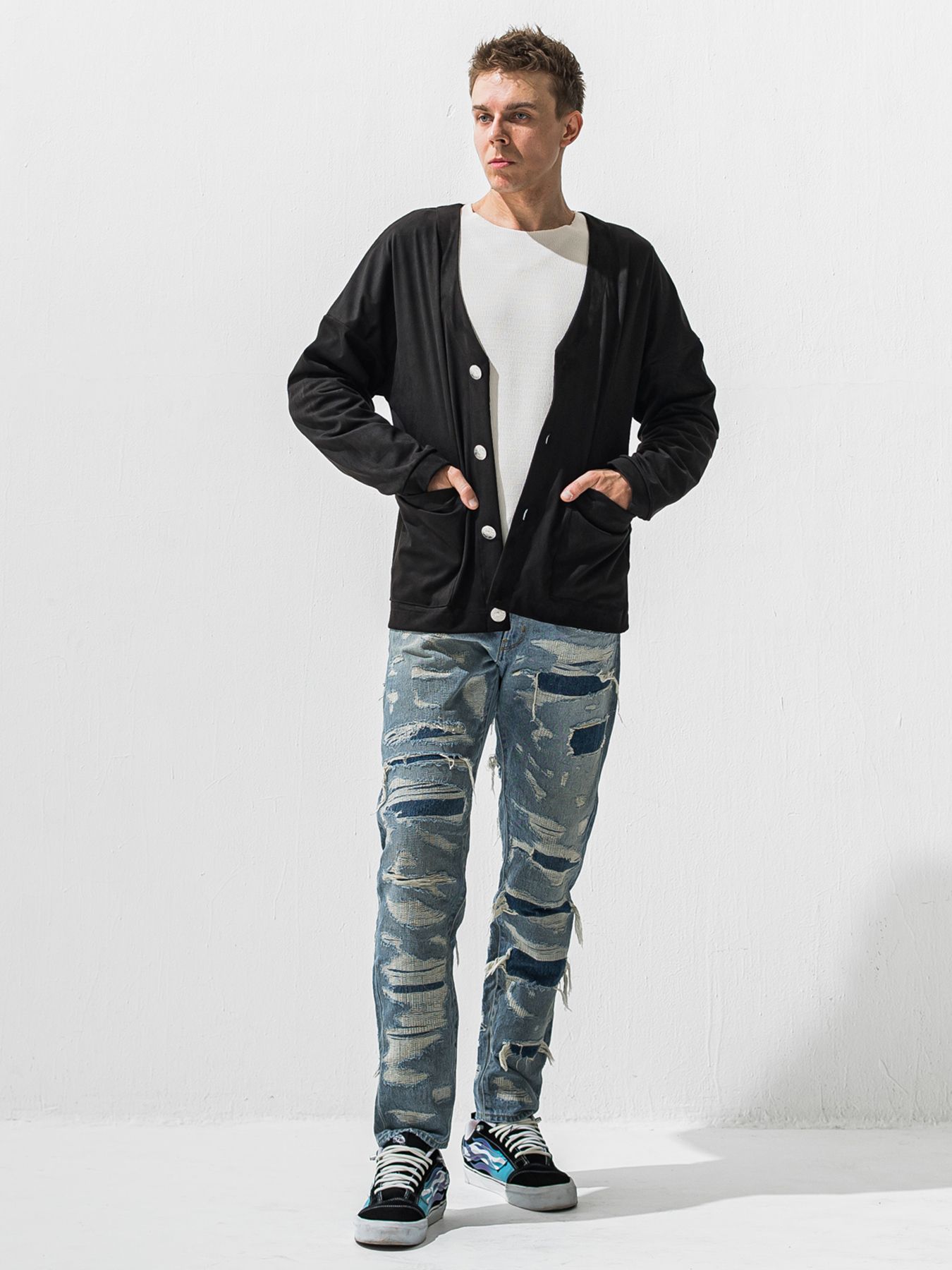 【予約品 9月6日(日) 締切】SCOTT JEANS / ライトオンスヴィンテージジーンズ / インディゴ スペシャルクラッシュ