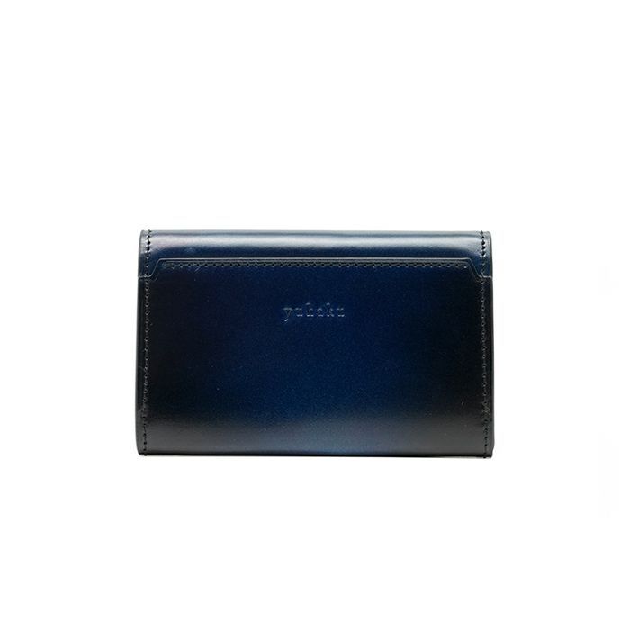 コードバン 名刺入れ 25枚収納YAC161 Blue 【 yuhaku】