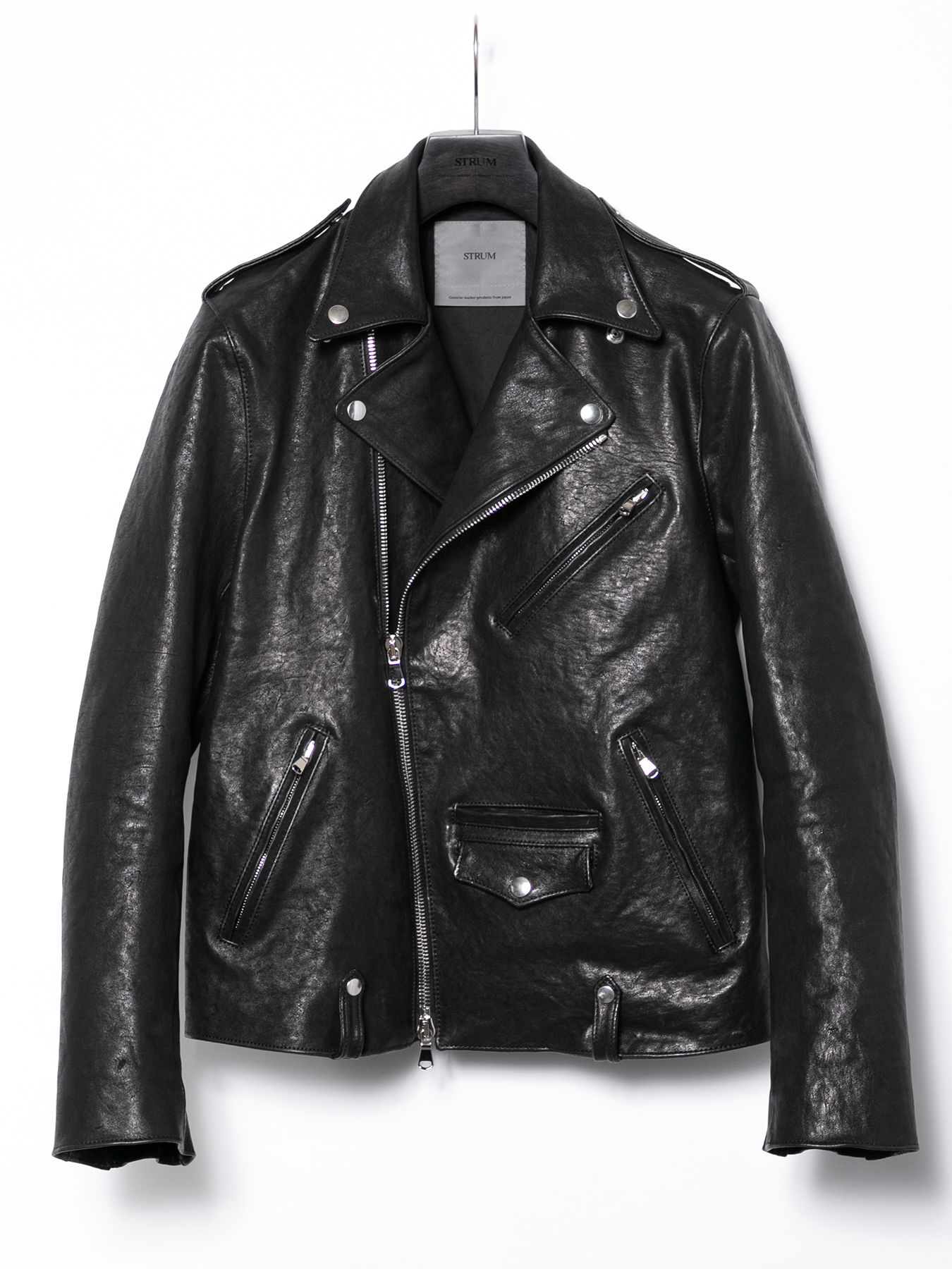 【予約品 4月27日(日) 締切】Pit Vegetable Full Tanned Shrinked Horsehide Double Riders / フルタンニン ピット鞣し シュリンクホースハイド ダブルライダース / JOEY
