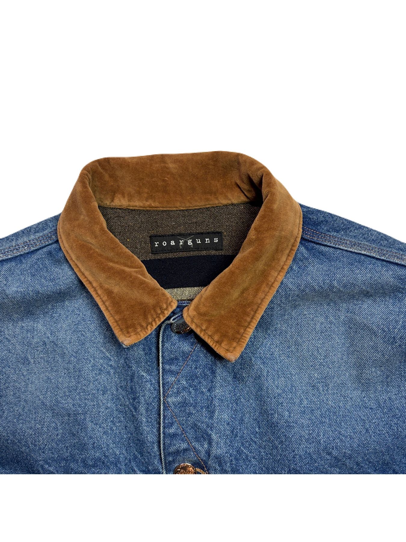 【予約品 3月9日(月) 18:00 締切】VIN/DEN/JK USED/SWAR / USED加工 クリスタルクロスガン ヴィンテージ デニム ジャケット / ブルー