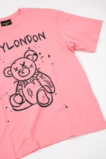 PUNK BEAR T-SHIRTS/ ピンク 【BOY LONDON】