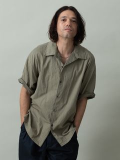 【予約品 2月1日(日) 締切】FLIPSHIRTS / オープンカラーシャツ / ベージュ