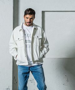 《予約11月17日19時締め》 DENIM JERSEY  OVER CPO  / デニムジャージ / ホワイト