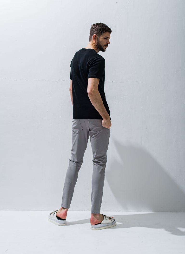 RESOUND CLOTHING - SILK HALF KNIT / 半袖コットンニット