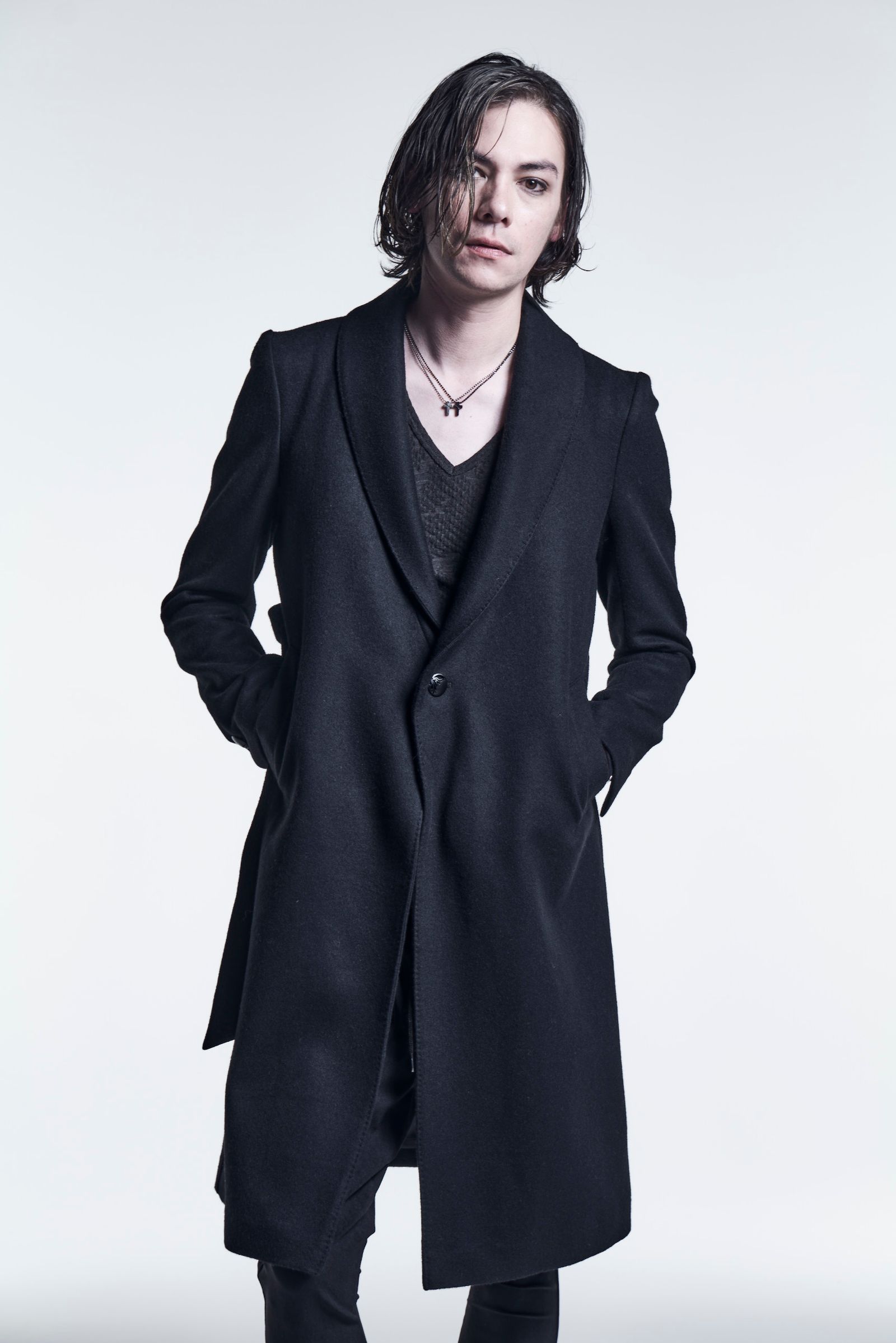 《予約品》 ShawlCollarCoat CasimereBeaver / Black 【kiryuyrik】 10月入荷予定