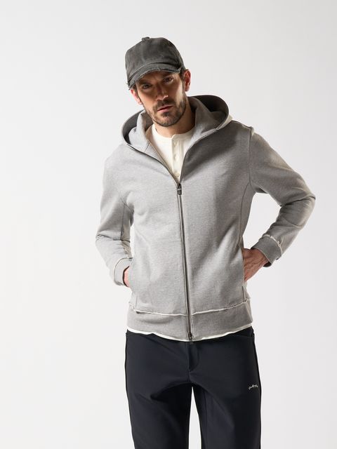 【予約品】 basic zip-up parka / パーカー / グレー