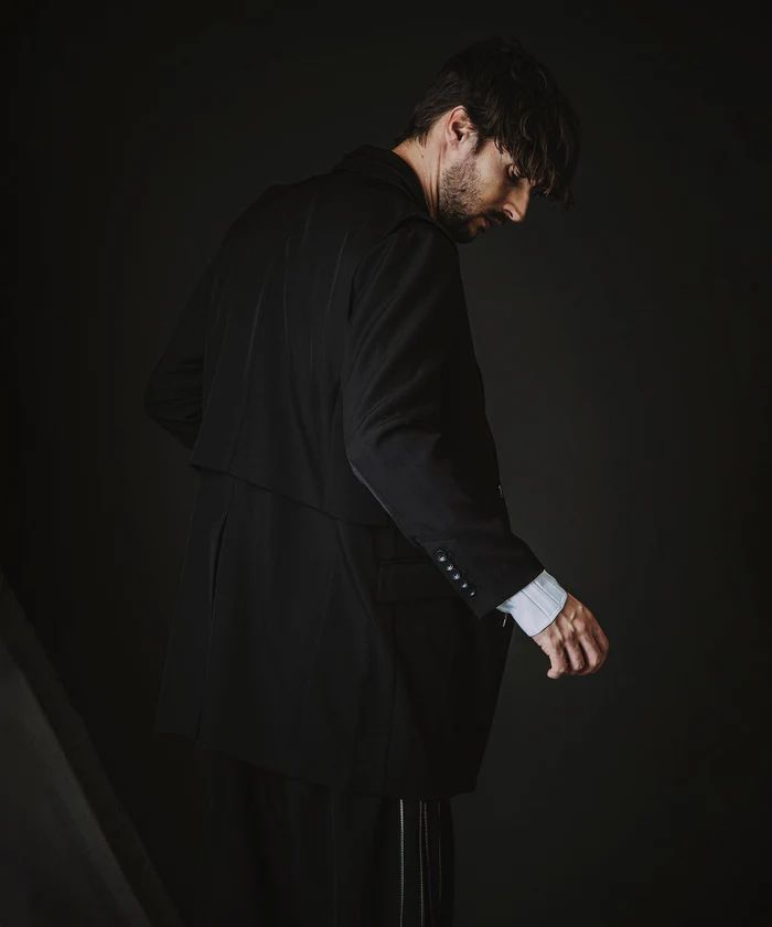 ドッキングZIPチェスタージャケット+ベスト BLACK【NOID.】