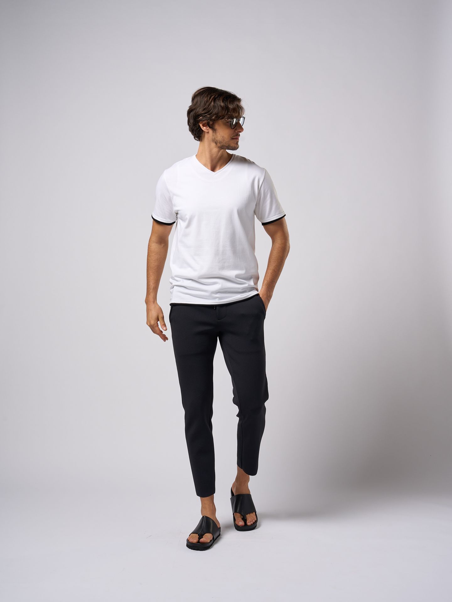 【予約品9月19日 10時締め】 cool touch V-neck S/S / VネックTシャツ / ホワイト