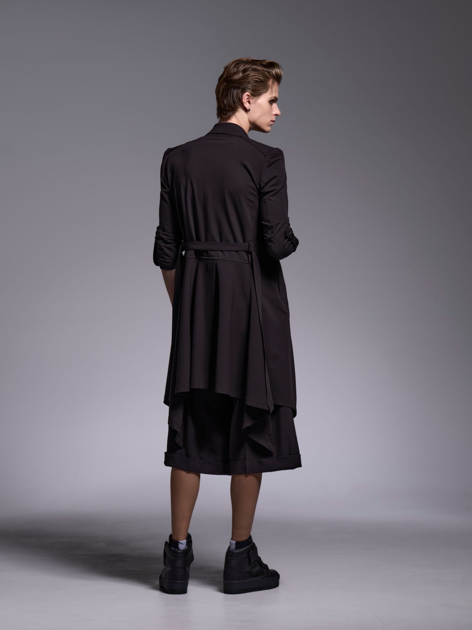 【予約品 1月4日(日) 締切】3/4 Wide Slacks / 七部丈 ワイドスラックス / ブラック