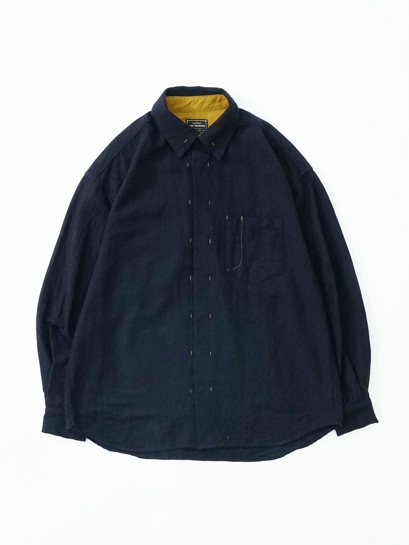 【予約品】 MINIMACRAFT / シャツ / ネイビー×イエロー
