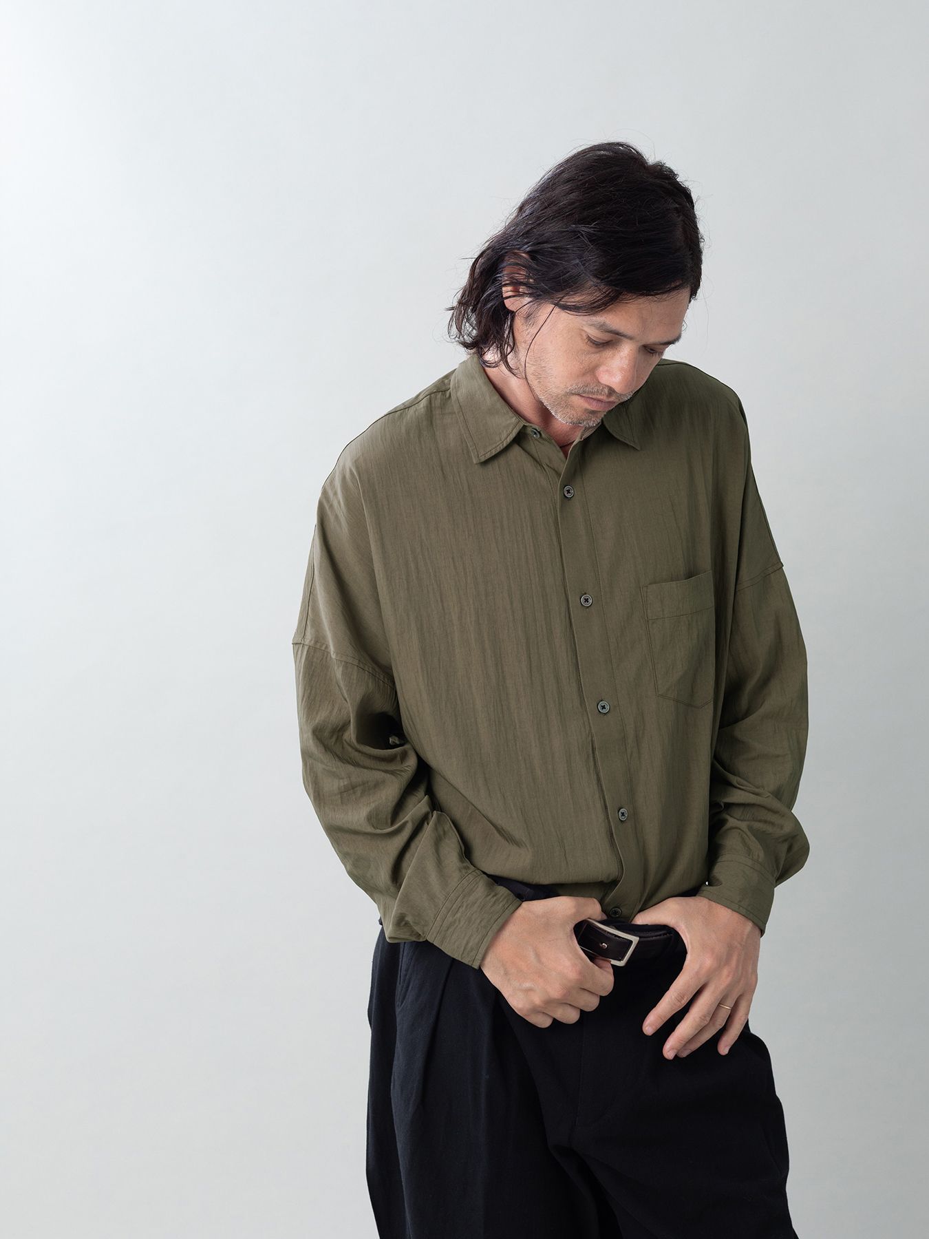 【予約品 5月27日(水) 締切】GATHER-SHIRTS / ギャザーシャツ / ブラウン