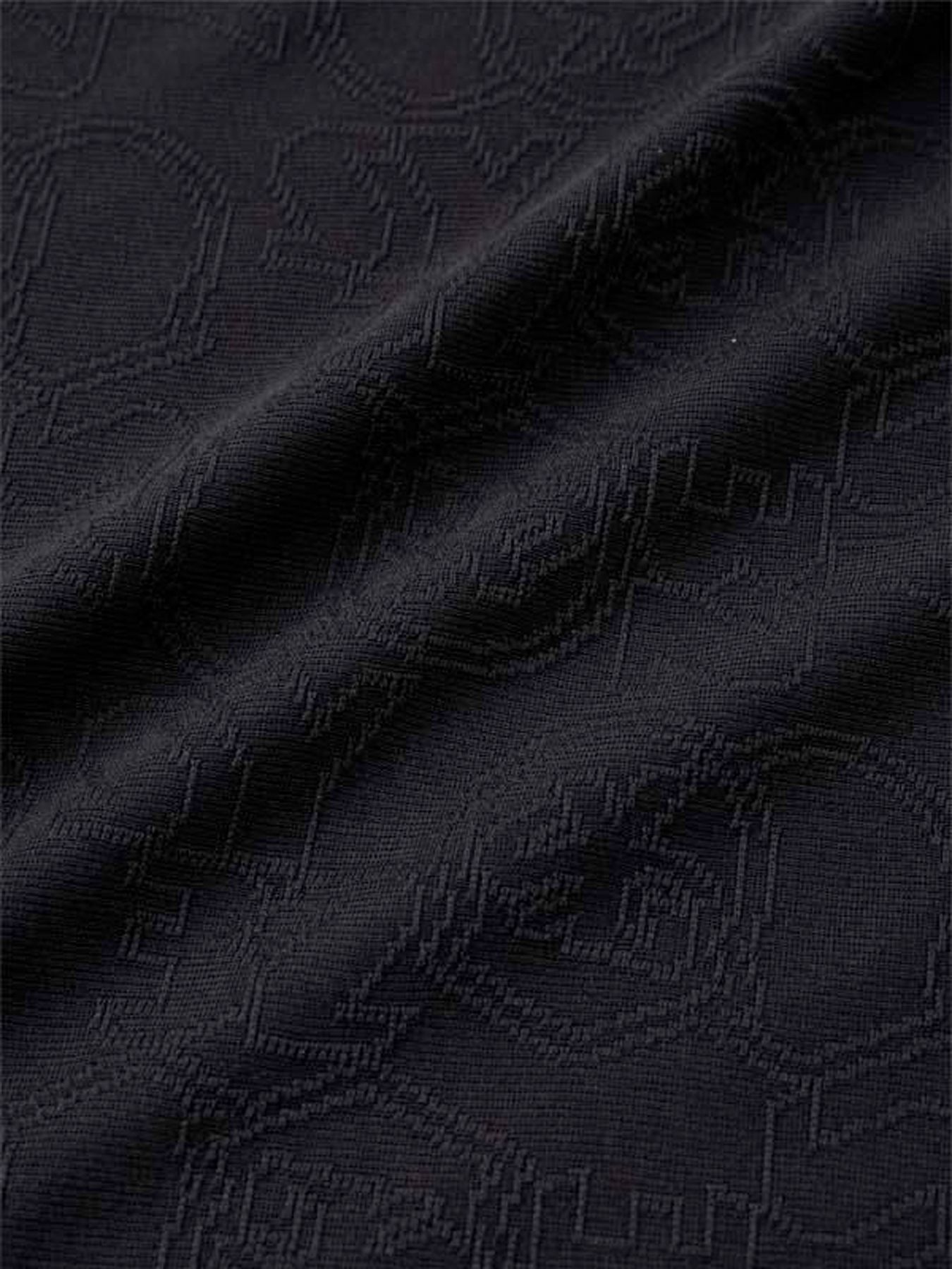 PIN JQ LINE POLO / ピンジャガード ライン ポロシャツ / ブラック【SY32 by SWEET YEARS GOLF】