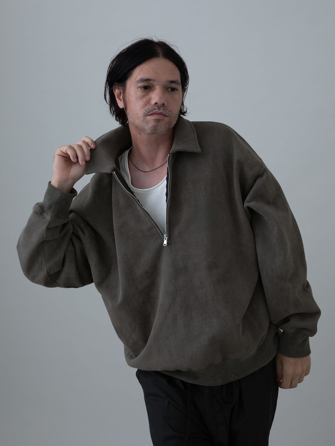 【予約品 11月23日(日) 締切】MINIMALPULLOVER / プルオーバーシャツ / CHARCOAL