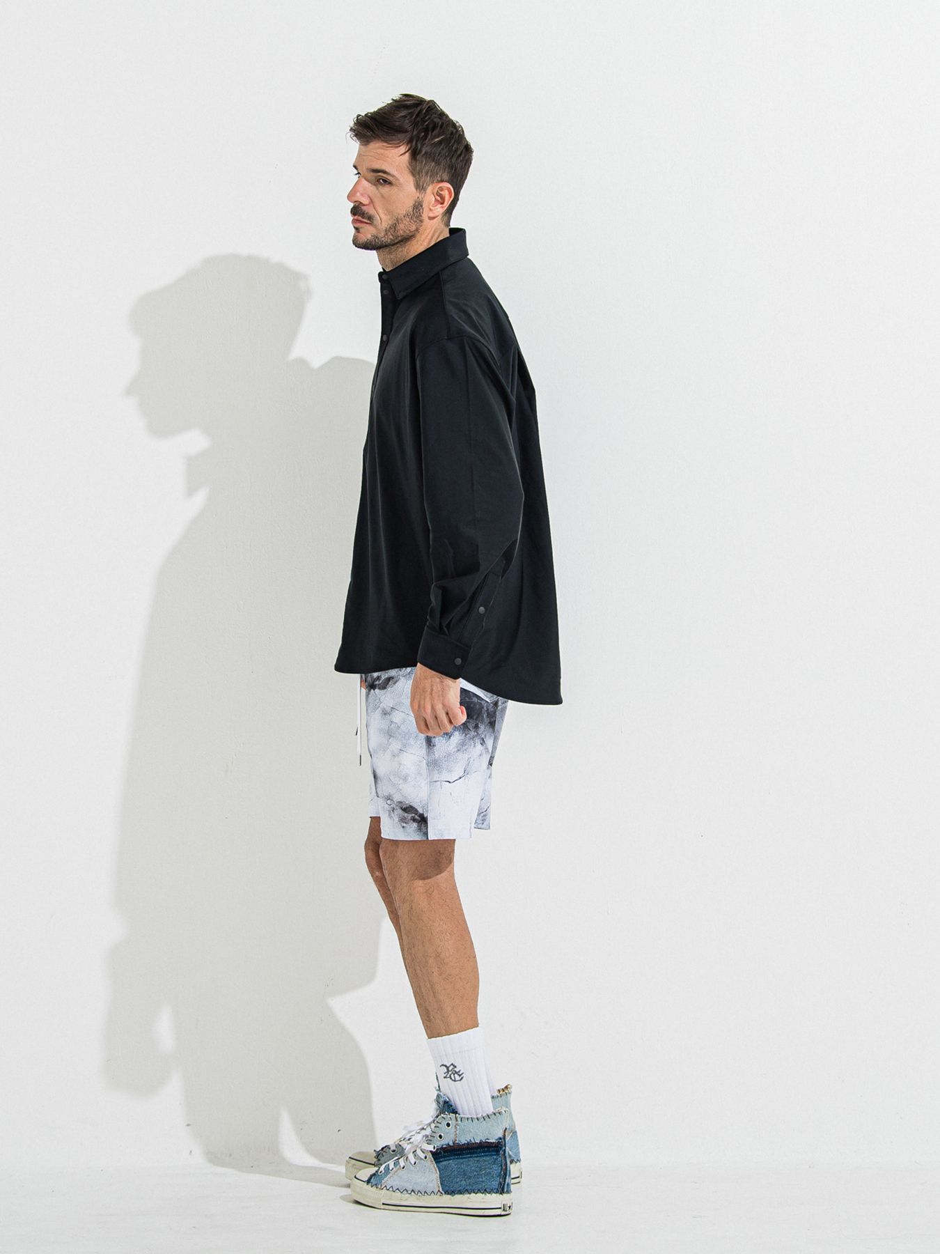 【予約品 】RASH JACK SHIRTS / ラッシュガード ジャックシャツ / ブラック